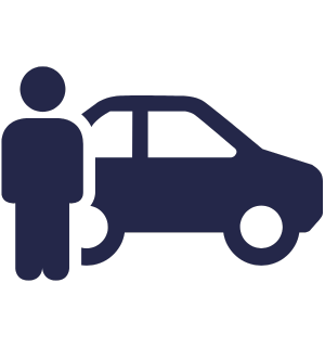 Door-to-door service Door-to-door transfer icon