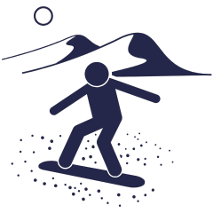 Sandboarding icon