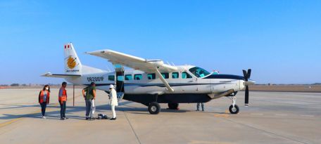Nazca Lines Full Day Trip 2 Boarding the flight at Pisco airport for the Nazca Lines Full Day Trip
